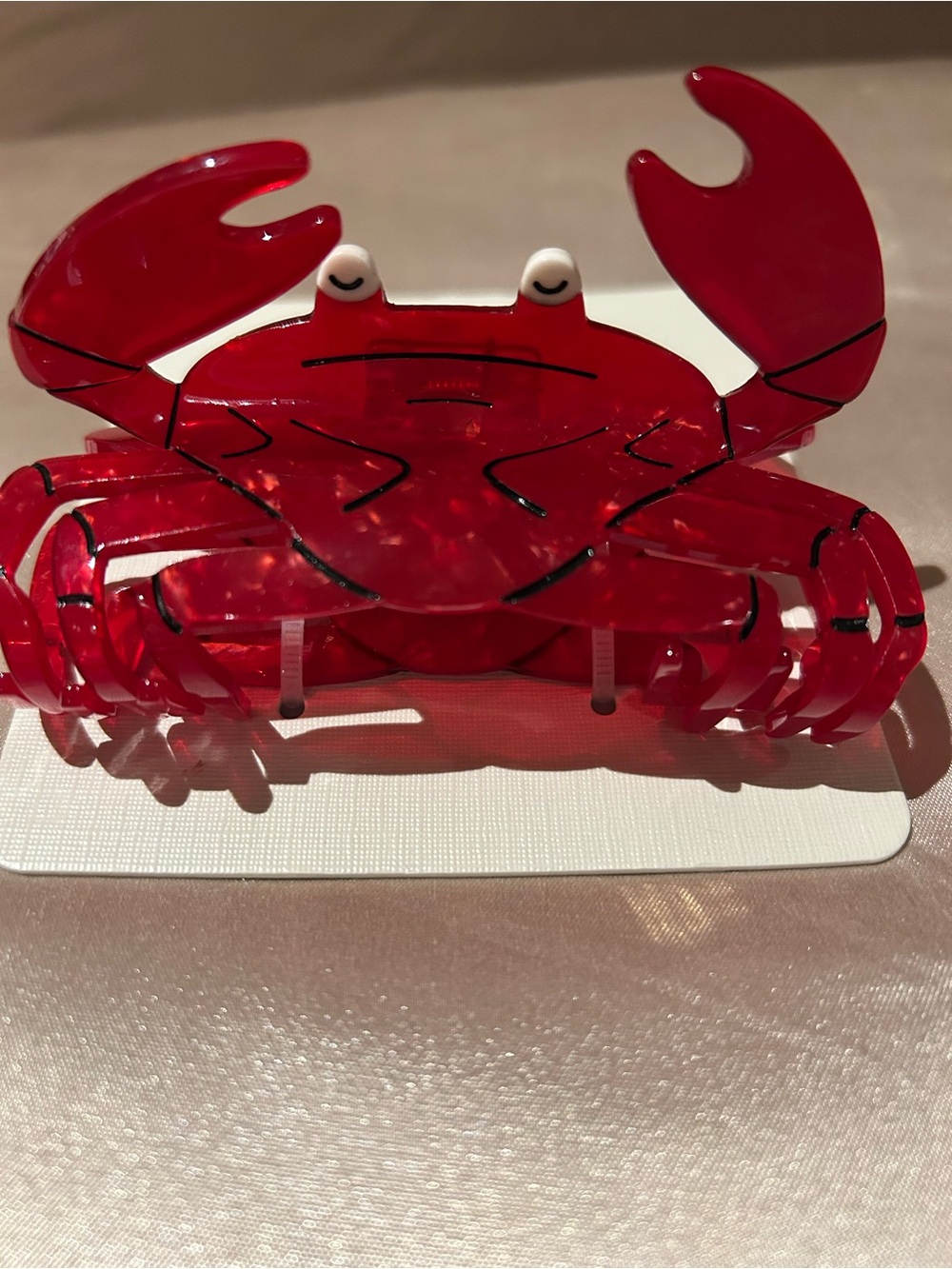 Emberly Red Crab Hair Clip - Playful Women’s Hair Accessory
